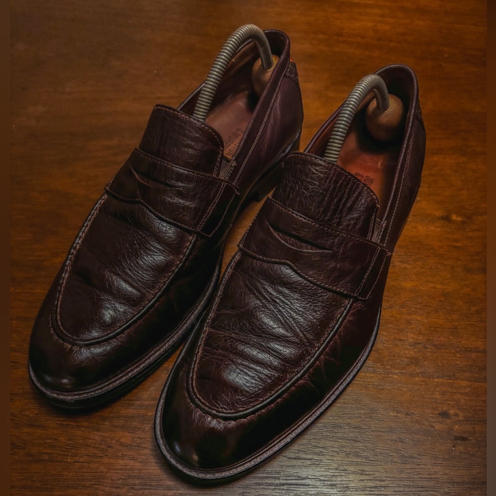 Johnston & Murphy Dark Brown Leather Loafers